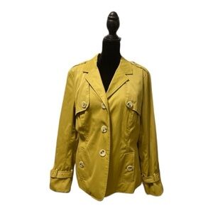 FOR CYNTHIA Ladies Mustard Color Coat/
Jacket size L